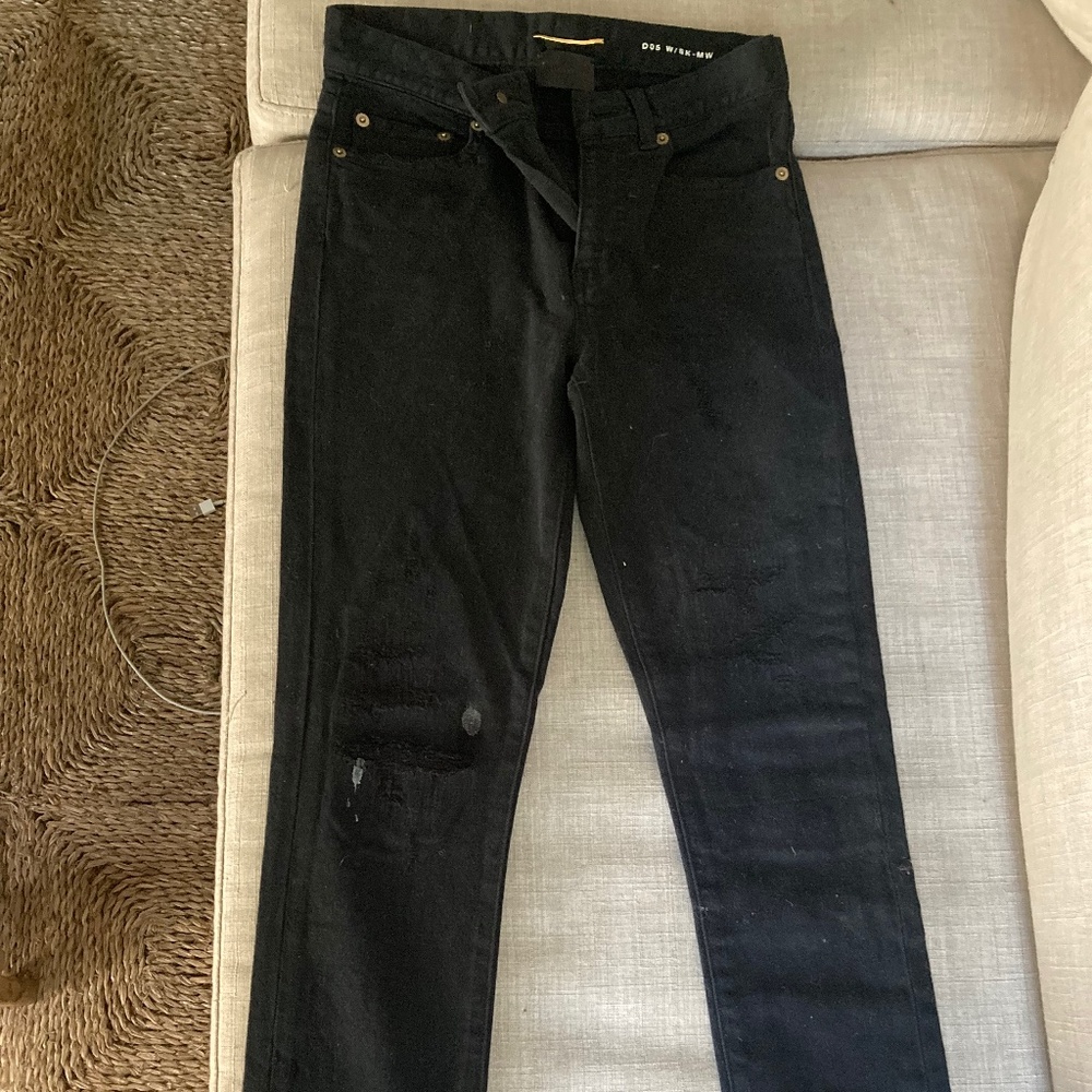 YSL Paris - St Laurent black skinny jeans 26